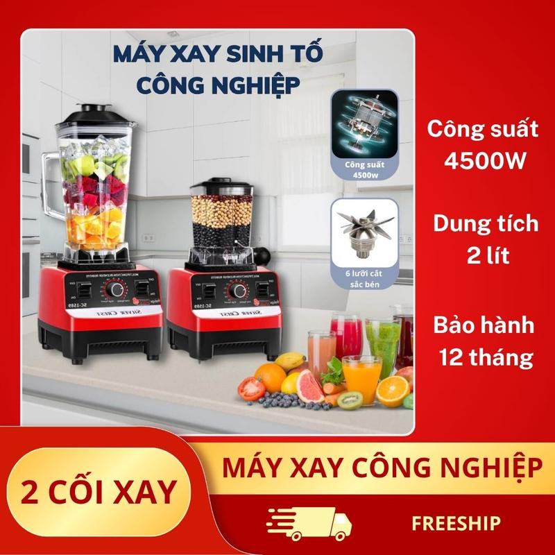 [LIVESTREAM] Máy Xay Sinh Tố Công Nghiệp Đa Năng, Có 15 Tốc Độ Xay, Dung Tích Cối 2L, Nhựa ABS An Toàn, Xay Đa Dạng Các Loại Thực Phẩm