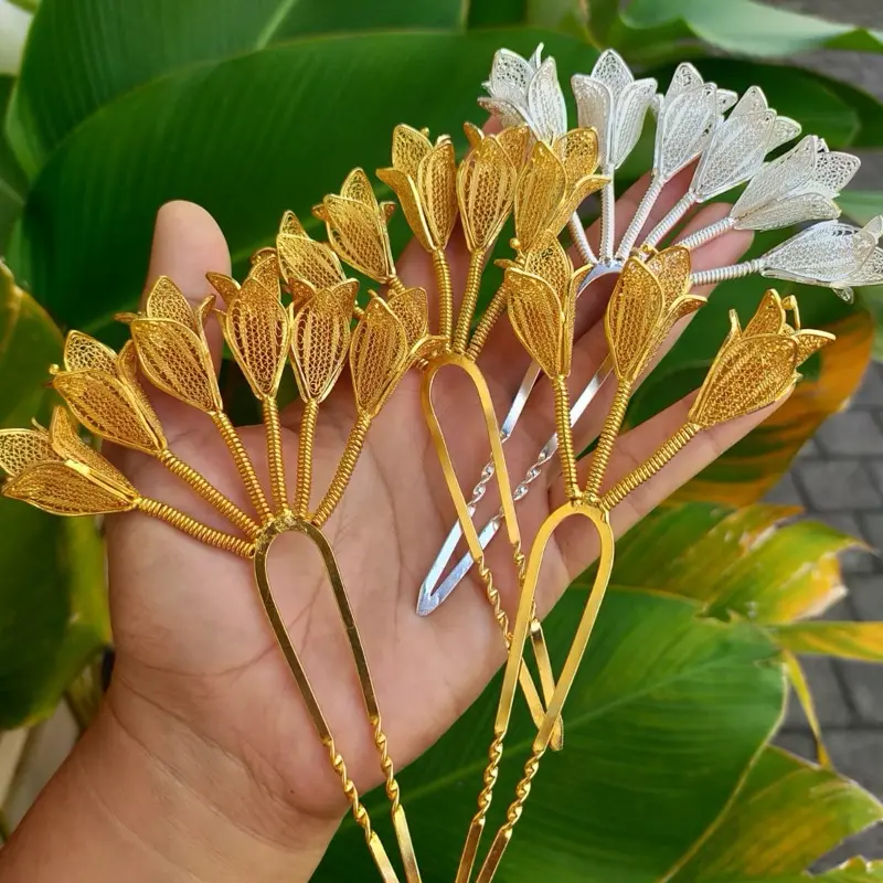 Cucuk Dan Bros Cempaka Kendari Tembaga Lapis Emas Handmade Cucuk Dan Bros Cempaka Kendari Tembaga Lapis Emas Handmade