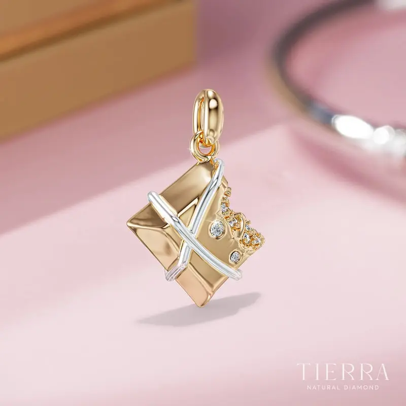 Charm TIERRA MDA0101 Piece of Choco vàng 14k/ 18k
