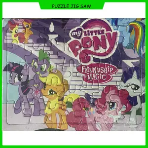 Puzzle Little Pony jigsaw memory mainan edukasi anak penyortir susun gambar PAUD TK anak toy board game permainan gambar daya ingat test IQ