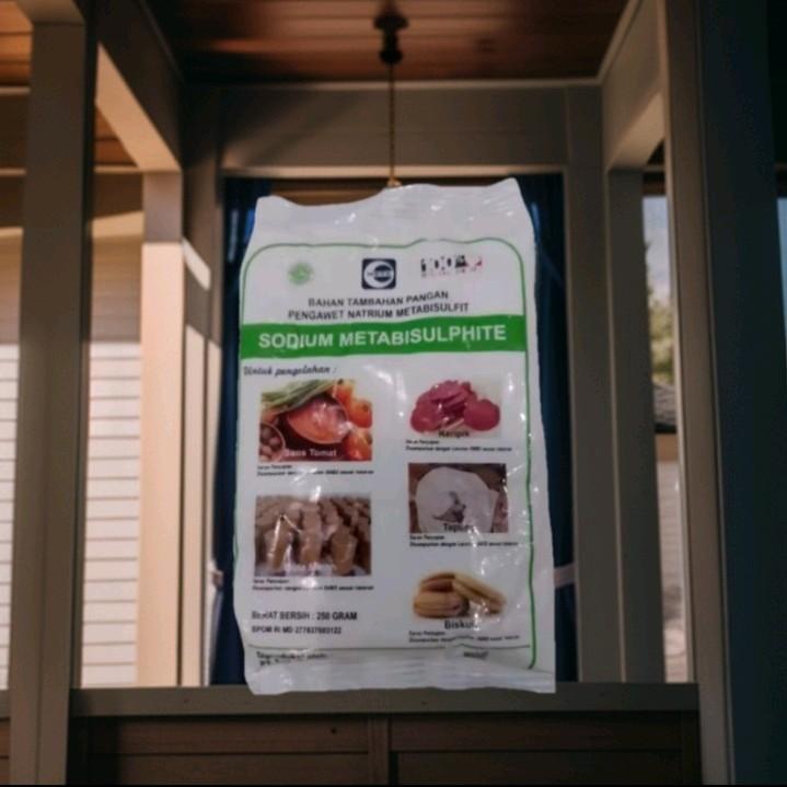 paket hemat 5 pcs sodium metabisulphite 250g bahan tambahan pangan pengawet Powder Baking Soda Bubuk 4