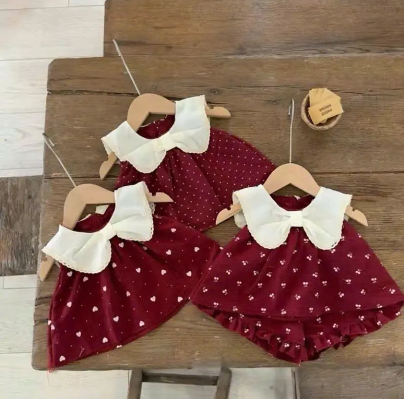 BỘ ĐŨI tơ mềm xát nách phối nơ cho bé gái 6-18KG