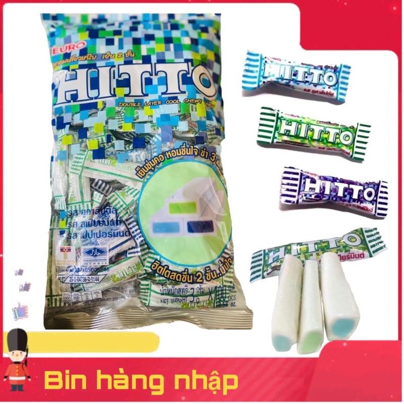  100 viên kẹo hitto mix 2 vị  bạc hà + trái cây  