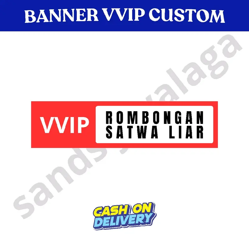 Spanduk Banner VVIP Custom Bis Banner kata kata 7
