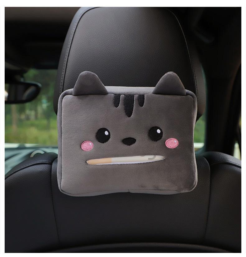 Product Introduction of Cartoon Car Tissue Box Creative Cute Car Chair Back Sunshade Armrest Box Multifunctional Car Tissue Box 29