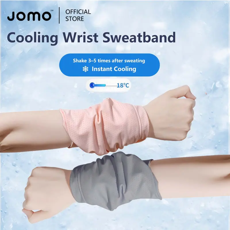 Cooling Wrist Bands For Exercise – Breathable Ice Sleeves & Sweatbands (2-Pack)