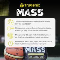 Gambar Trugenix MASS 25 servings 1500 gram 3.3 lbs dari Trugenix Kota Administrasi Jakarta Barat 4 Tokopedia