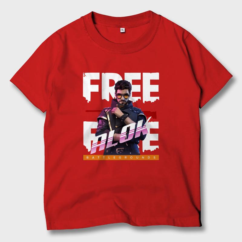 Baju Kaos Anak Game Free Fire Alok FF Atasan Anak Laki-laki Perempuan FF-01 6