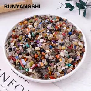 100g Natural Stones Mixed Crystal Material Crystal Gravel Stone Chips Ore Minerals Reiki Specimen Gemstones Aquarium Decoration