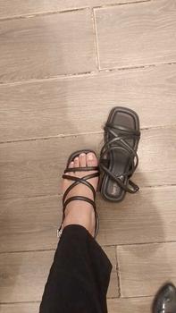 Product Review of Sandal Wanita Sandal Heels Hak Tahu Bahan Karet Jelly PCU Elastis Empuk dan Ringan from J**y h** 2