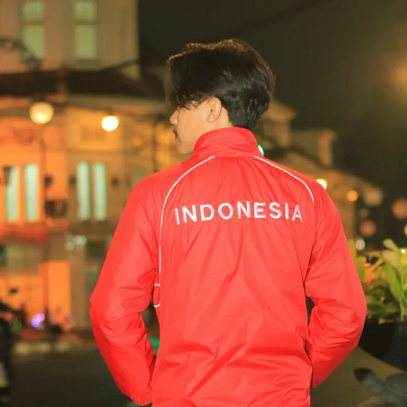 Jaket Parasut Vintage trektop Garuda Tangan Panjang timnas Indonesia pria Wanita Original Machiwal Nyaman Santai 2