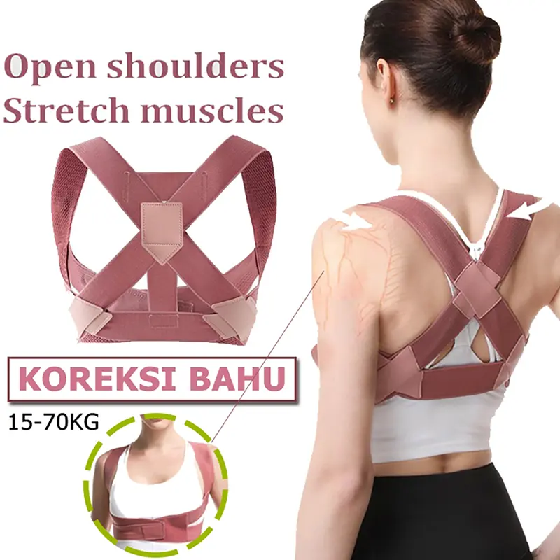 Tali Penyangga Bahu Korektor Postur Tubuh Camelback Shapewear Bahan Lembut Tali Pengikat yang Dapat Disesuaikan Sabuk Penyangga Punggung / Anak Dan Dewasa Alat Therapy Punggung /unisex korset  kerajaan adjustable  back body shaper 0