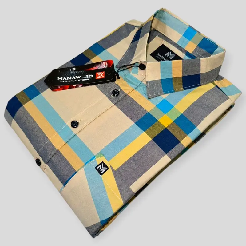 Kemeja Pria Lengan Pendek Motif Kotak-Kotak Size M L XL Kemeja Casual Distro Keren Baju Katun 6