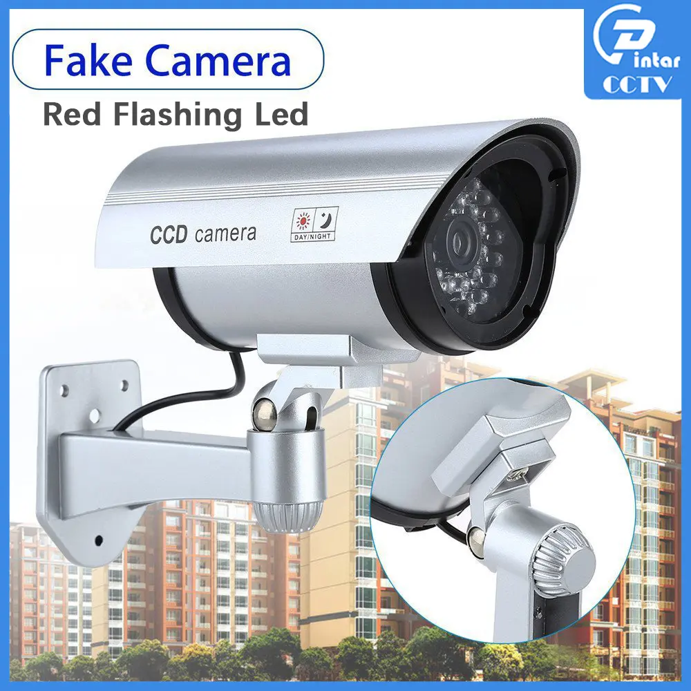 Dummy Fake Camera Bullet Dummy Waterproof Camera Red Flashing Led Dummy CCTV Security System