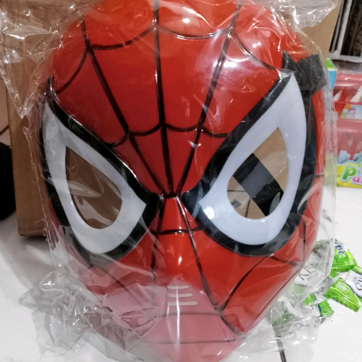 Mainan Topeng Spiderman suara+lampu