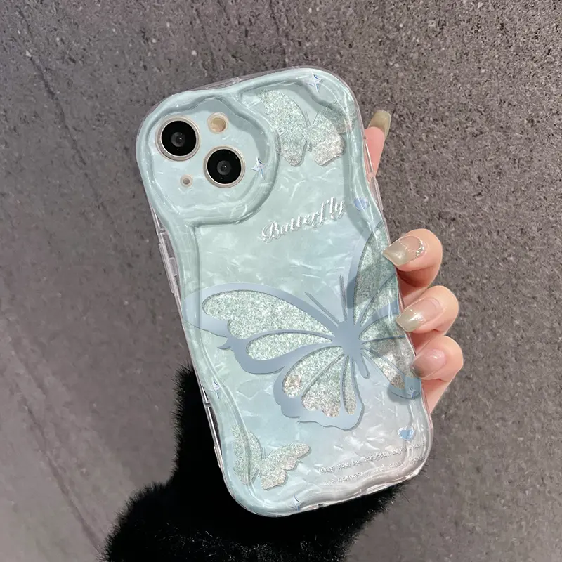 Casing Hp OPPO A58 4G A78 4G case HP pelindung silikon Softcase lembut baru Kesing ponsel pola kupu-kupu cantik casing 8