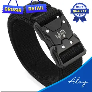 TP-KV001 Tali Pinggang Kanvas Import Kepala Fiber Tangguh Gagah Pria Mode Kuat