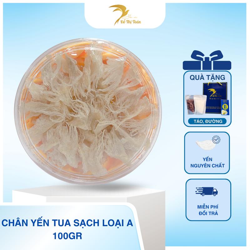 [CFV-DTT] Chân yến tua sạch loại lớn kèm táo đỏ, đường phèn - Yến sào Đỗ Thị Toán