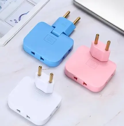 3in1 Power Socket Extension Plug Lipat Tambahan Lubang Stop Kontak Adapter Travel Steker Colokan Steker Lipat Cabang 3 Colokan