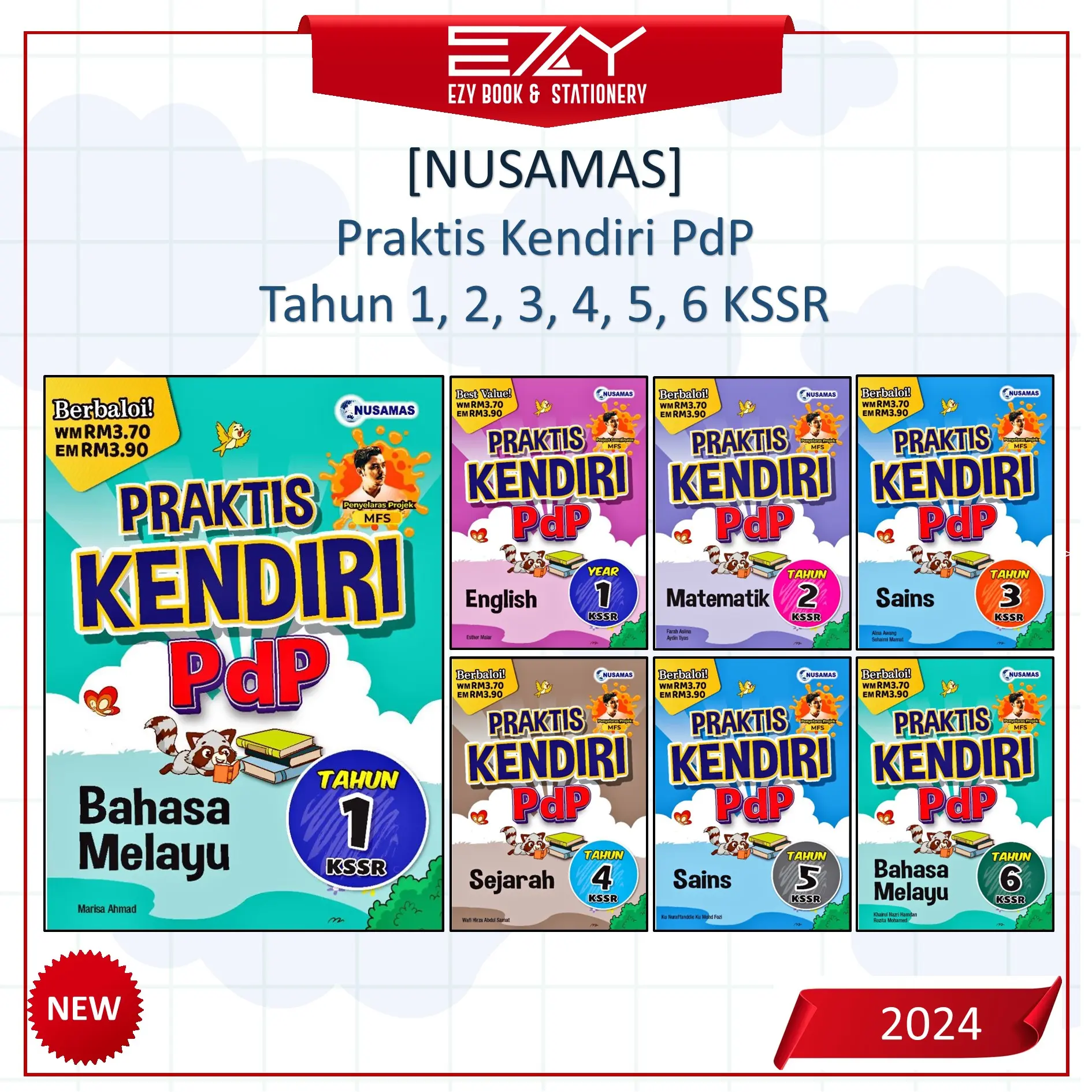 [EZY] NUSAMAS - 2024 Buku Latihan Praktis Kendiri PdP Tahun 1, 2, 3, 4, 5, 6 KSSR