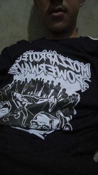 Product Review of Mozzaproject Tshirt Boxy Oversize Striped Powerwave from o**h 0