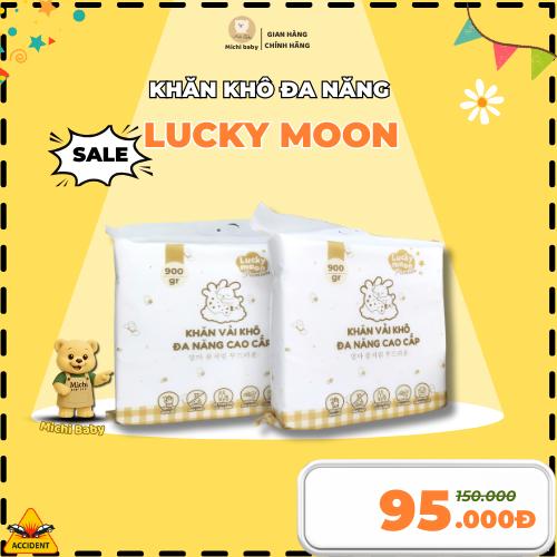 Michibaby- Khăn Vải Khô Lucky Moon Đa Năng Cao Cấp Cho Bé Và Mẹ Bỉm Sữa Bịch 600G 900G - Michi Baby MC233