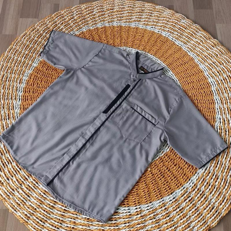 kemeja koko pria dewasa lengan pendek katun toyobo premium baju koko muslim terbaru