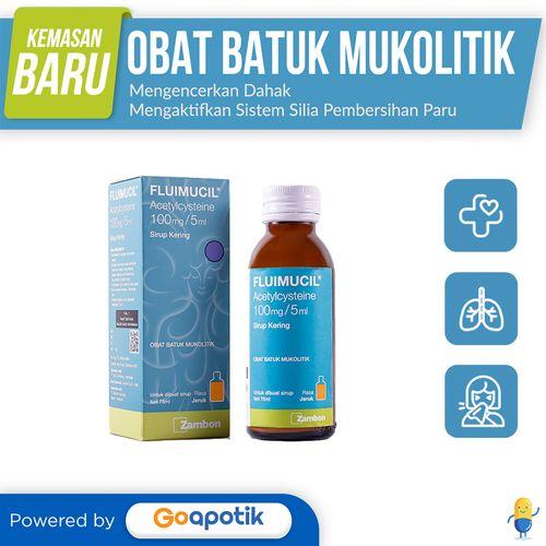 FLUIMUCIL 100 MG/5 ML DRY SYRUP 75 ML BOTOL