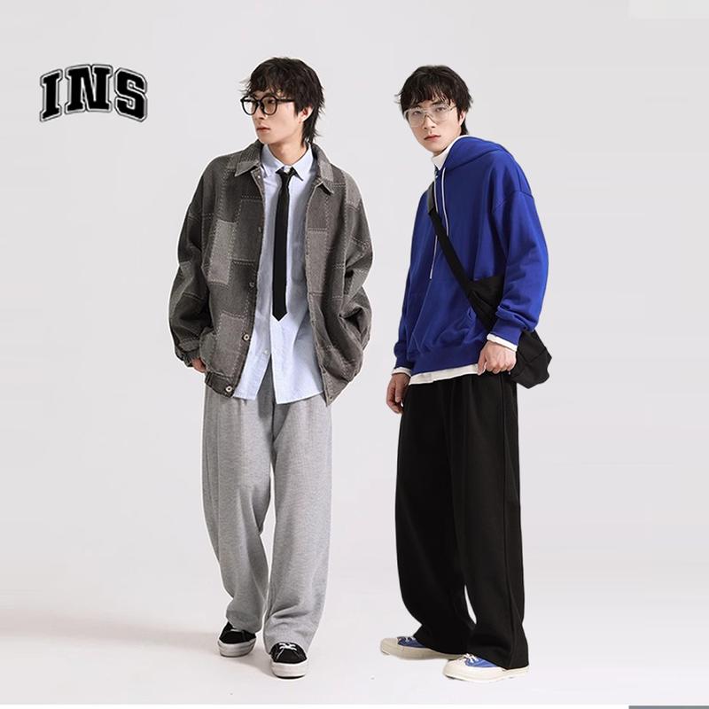 Product Introduction of Celana olahraga pria panjang celana training pria jumbo celana hitam pria loose pants pria baju couple casual 20