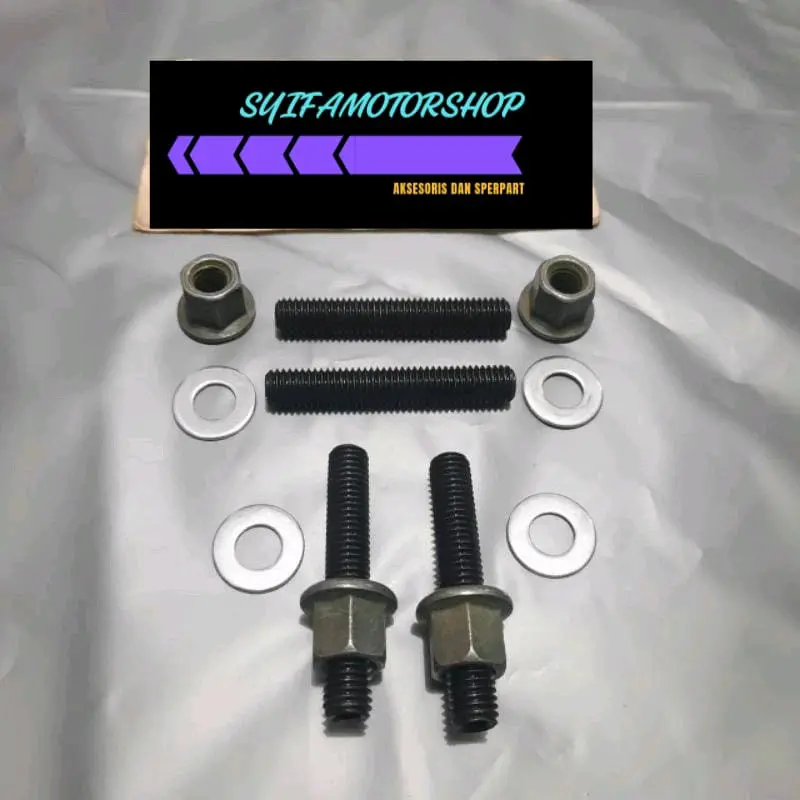 (PROMO) BAUT TANAM KNALPOT SATRIA FU PAKET PAKING KNALPOT SATRIA FU GASKET KNALPOT 3