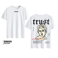Gambar Cyfclo X Sheila Marcia Baju Kaos Distro SM105 Trust 100% Katun 24s Lengan Pendek Oblong Streetware Outfit untuk Pria Wanita Warna Hitam Putih - Santai - SM105-TRUST-HITAM, S dari Cyfclo Apparel Kota Tangerang 2 Tokopedia