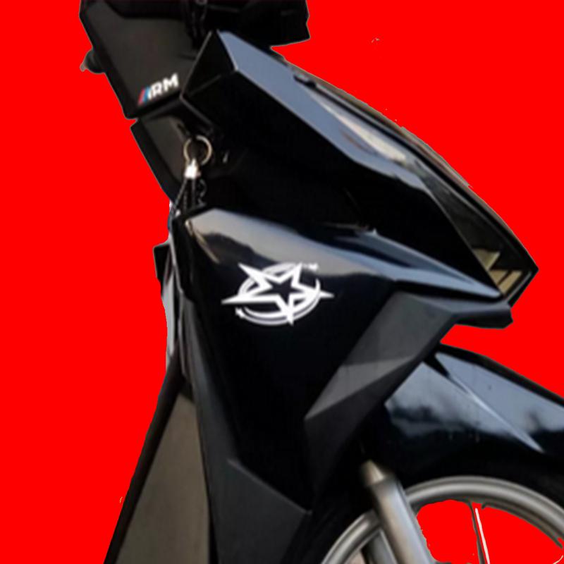 2 PCS STIKER BINTANG 1 SET KIRI KANAN KEREN MURAH Motorcycle Sepeda 2