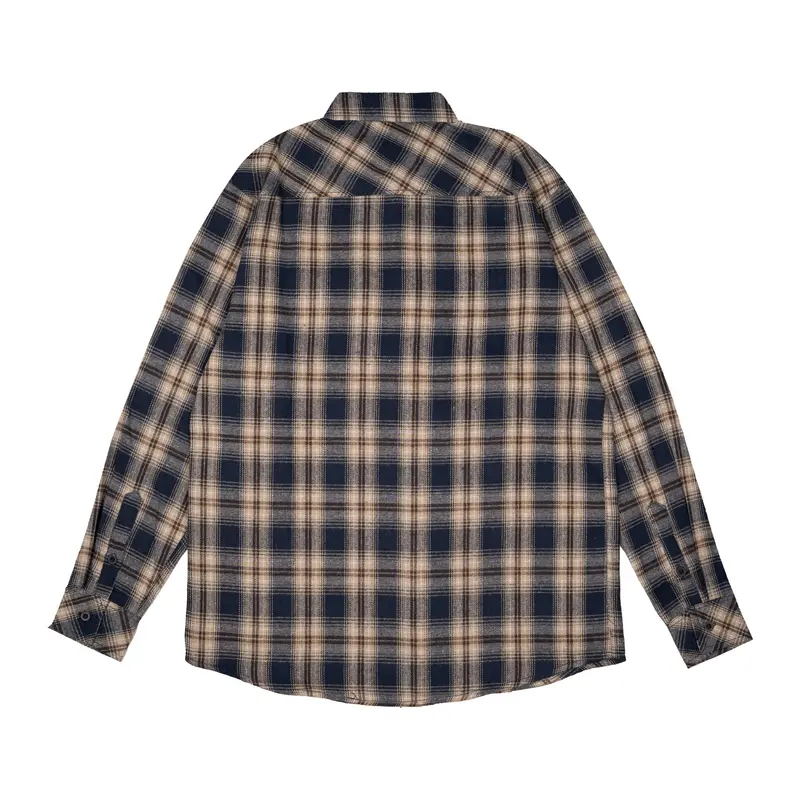 Arutala Adventure - Navywood Longsleeve Flannel Kemeja Lengan Panjang Outer Pria Nyaman Casual 2