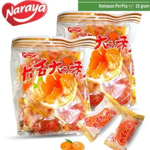 Hoopie Permen Jelly Jeruk Mandarin Rasa Mantap 500gr HALAL Candy Orange Snack