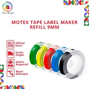 TAPE MAKER LABEL REFILL 9MM DYMO MOTEX CIDY