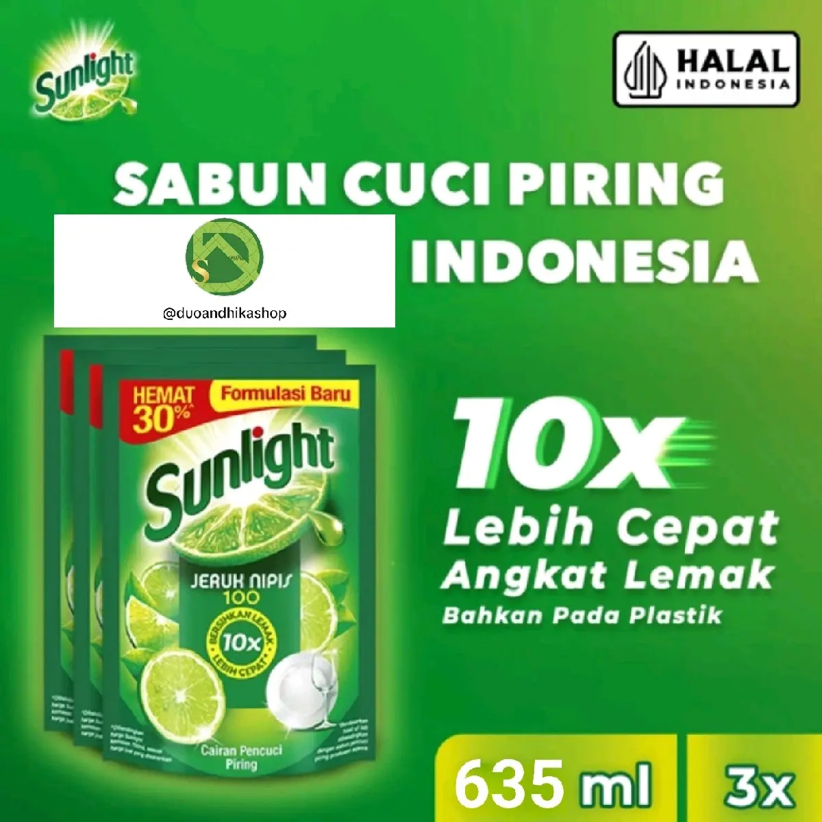PAKET 3 PCS SUNLIGHT SABUN  CUCI PIRING 650 /635/ 420 ml PROMO sabun cuci piring sabun  sunlight