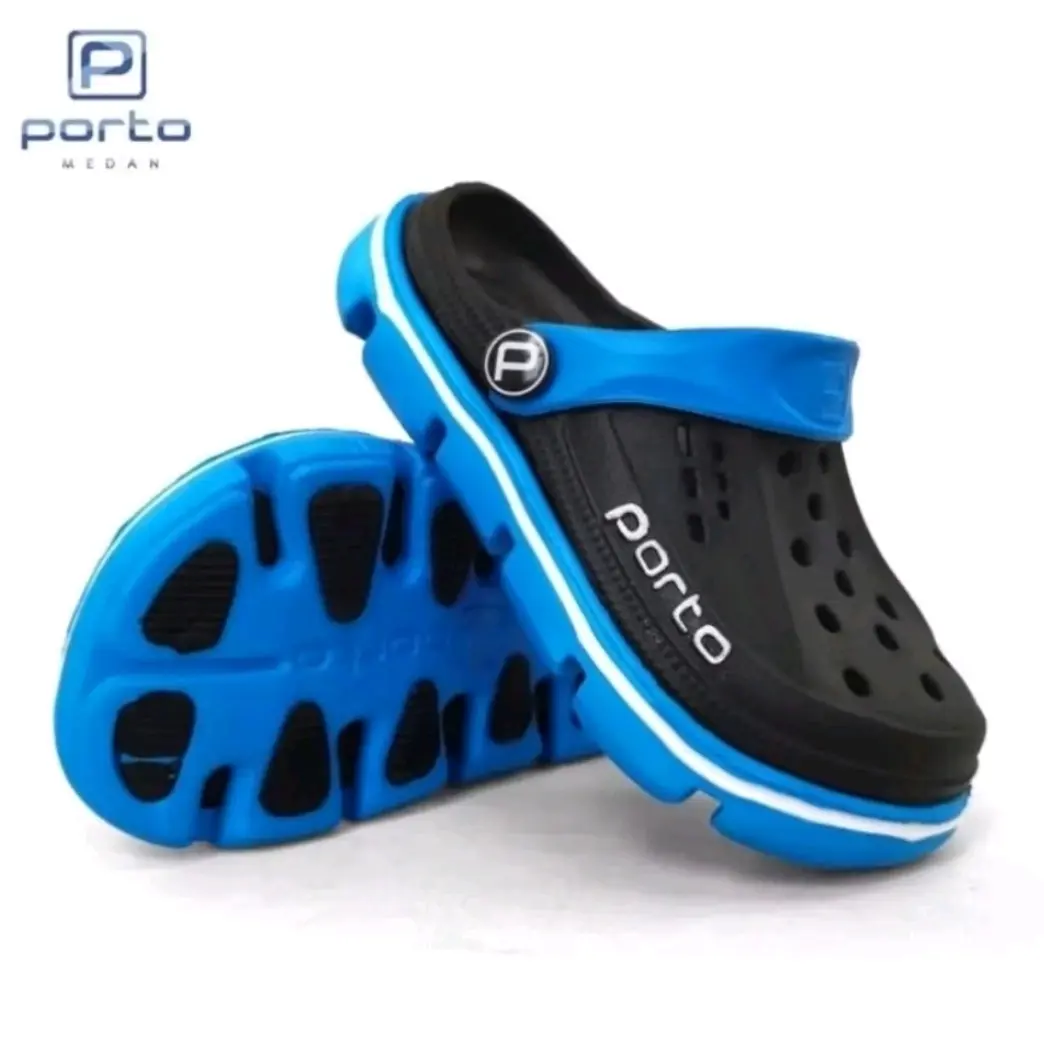 Sandal Porto Original Dewasa Pria Bahan Karet Sendal Kodok Slop Laki Laki Wanita - Ukuran 36-44 - Fashion