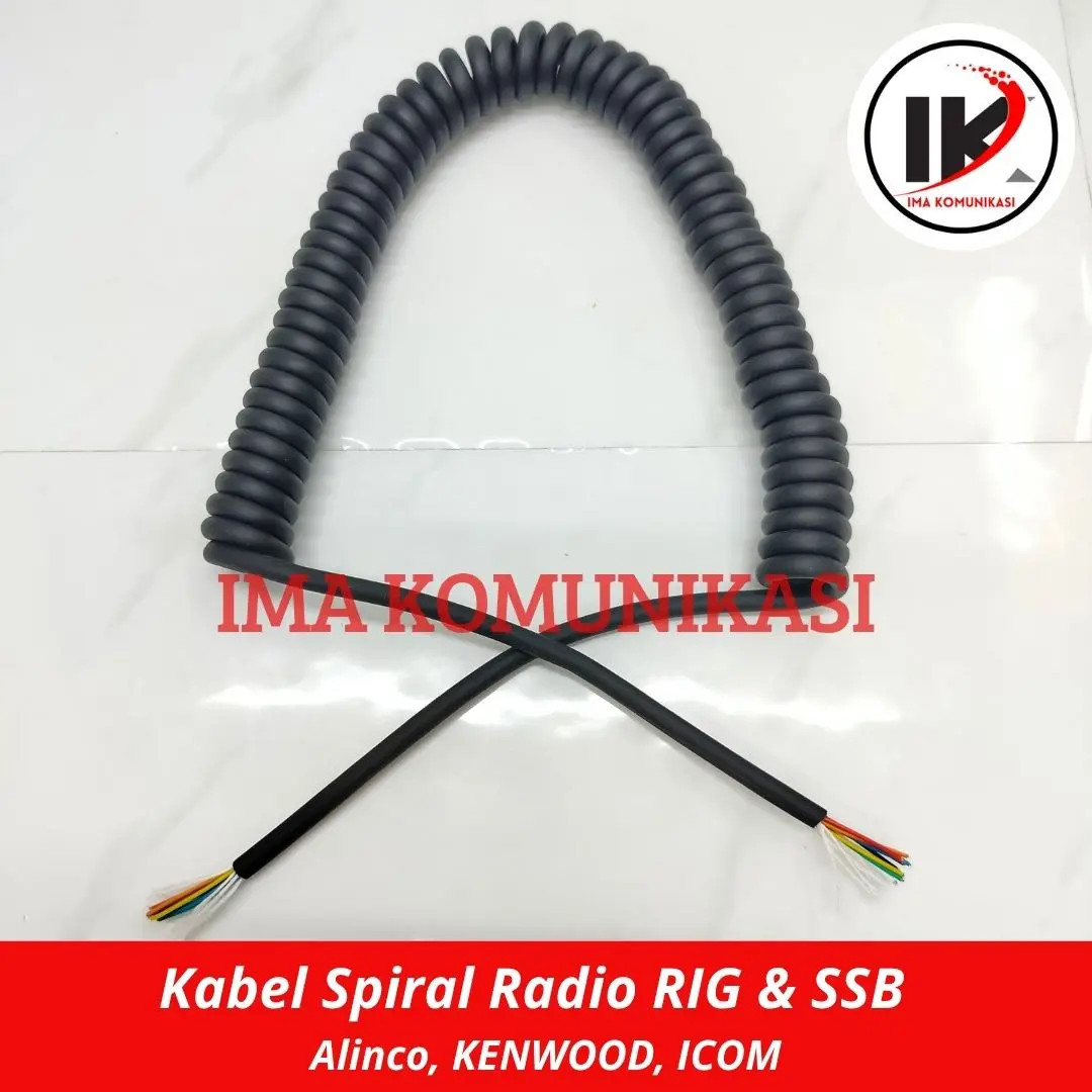 KABEL SPIRAL MIC RADIO RIG DAN SSB