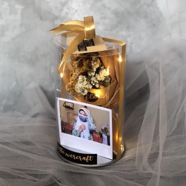 TABUNG BUNGA / BUNGA TABUNG / GIFT UNIK / KADO WISUDA / KADO ULTAH / KADO ANNIV