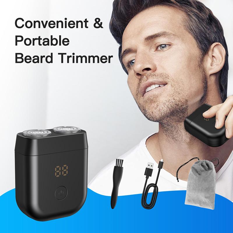 ENSSU mini shaver alat cukur kumis/jenggot/brewok Tahan air (Water Proof) Razor Pencukur HPS001BK 0