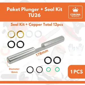 Paket Plunger As Karet Seal Kit Copper Komplit TU26 Pompa Mesin Sprayer Semprot Hama 2tak 3WZ4 777 888