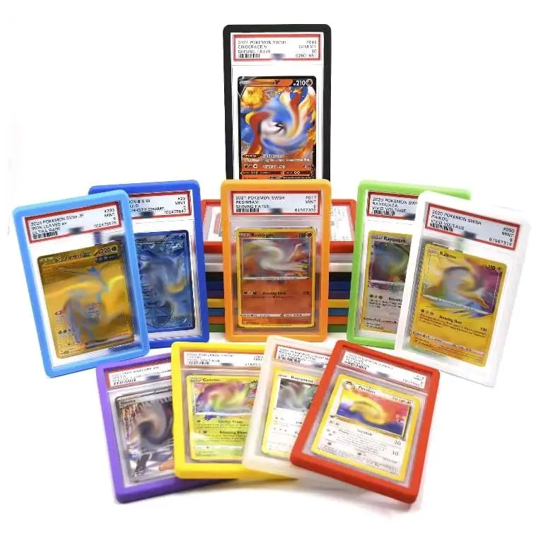 Pelindung Protector PSA GRADED GUAR SLAB CARD Bumper Case Psa Pokemon untuk Kartu Pokemon dengan Perlindungan Tinggi