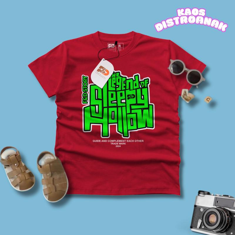 Baju Kaos Distro Anak Santai Bahan Katun 30s Usia 4-12 Tahun Cotton Laki-Laki Perempuan Motif Fashion atasan 6-7 tahun - Premium Cotton 30S 8