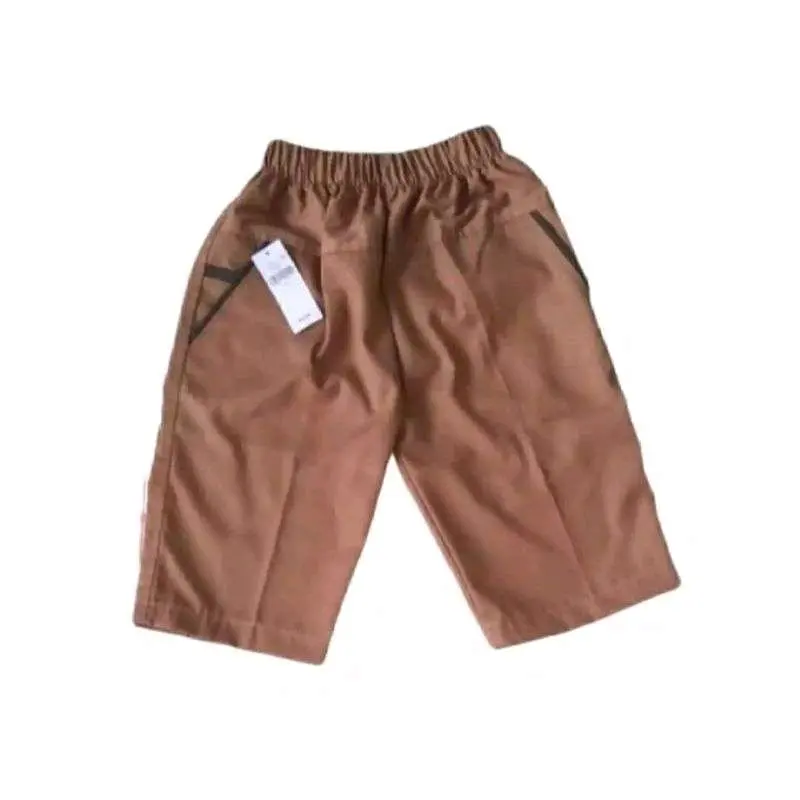 Celana Chinos Pendek Polos Anak 1-12 Tahun Bahan Katun Strett Melar - Warna Abu/Mocca/Hitam - Fashion 3