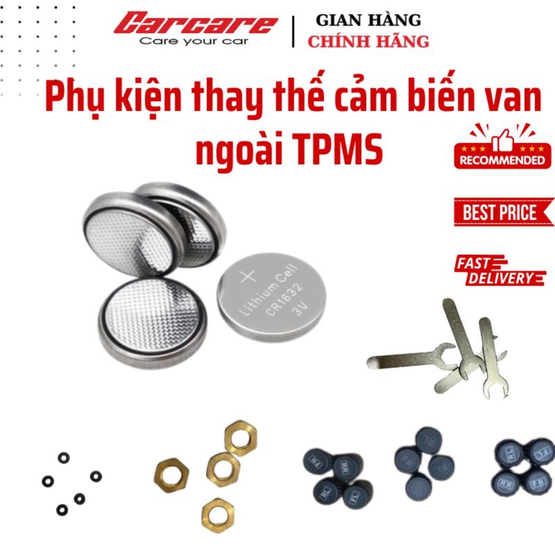 Bộ Phụ Kiện Thay Thế Cảm Biến Áp Suất Lốp Van Ngoài TPMS Bán Lẻ - Pin Thay Cảm…