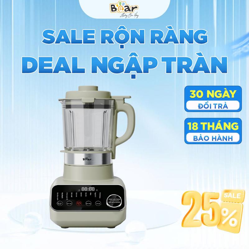 Máy làm sữa hạt Bear đa năng 1.75L Tiếng Việt bảo hành 18 tháng SB-SH17V - Máy nấu sữa hạt Bear - Máy xay sữa hạt Bear - HuDan Việt Nam
