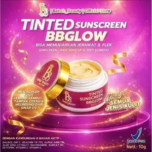 SUNSCREN TINTED BBGlow bebeb beauty original 1000%