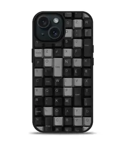 Casing Hybrid Case iPhone 17 16 15 14 13 12 11 Pro Max Plus Mini Air XR Keyboard Keys DV0151