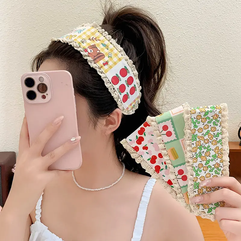 Miếng Dán Tóc Mái, Thiết Kế Hoa Ngọt Ngào Dành Cho Bé Gái, Miếng Dán Ma Thuật Dễ Thương, Băng Đô, Miếng Dán Tóc Trán Mới, Mũ Đội Đầu, Phụ Kiện Tóc