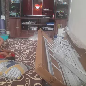 JF-Tempat Tidur Susun Besi untuk Rumah, Tempat Tidur Anak Asrama Perguruan Tinggi, Meja Kabinet Besi Kasur Furniture